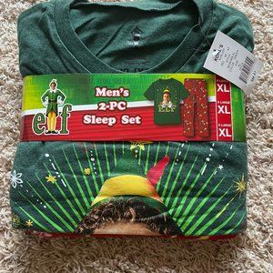 NWT Mens Elf Christmas pajama set. Size XL